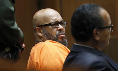 Former rap mogul Marion “Suge” Knight, left, with his defense attorney Albert DeBlanc Jr, pictured in court in September.