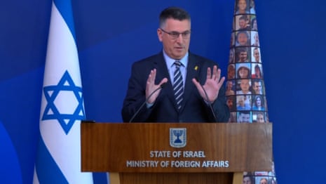 Israel's foreign minister Gideon Saar has accused unnamed European officials on Thursday of “toxic antisemitic incitement”.