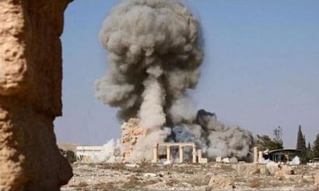 The explosion that destroyed Baal Shamin on August 25