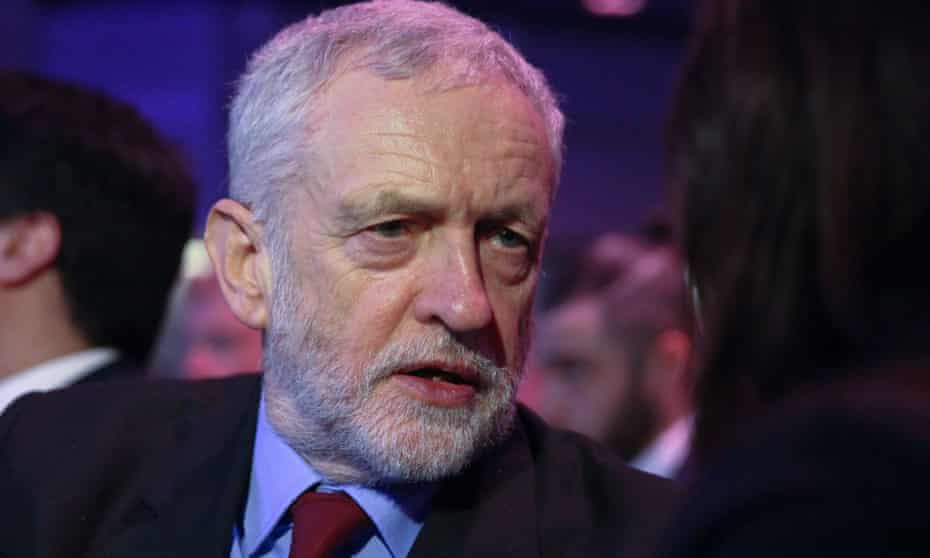 Labour party leader Jeremy Corbyn at the Holocaust Memorial Day service
