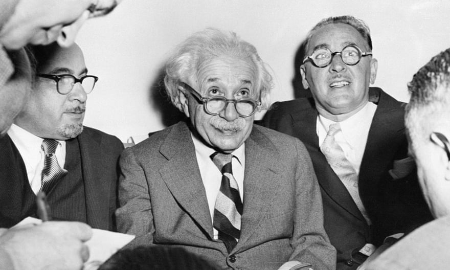 Albert Einstein celebrating his 75th birthday at Princeton University, 14 March 1954.