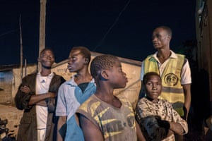 Night patrol to identify street children in Togo