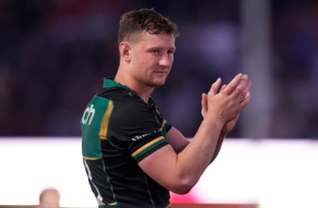 Northampton’s Fraser Dingwall applauds supporters
