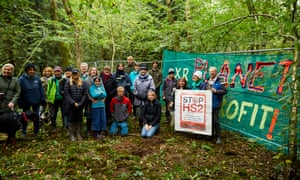 The protest camp in South Cubbington.