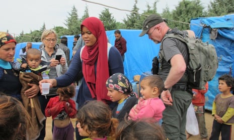 Nadira Babji, a 24-year-old doctor from Malaysia, at a camp near Greece’s border with Macedonia.