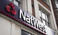 A close up picture of the sign of a branch of NatWest