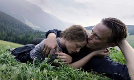 Valerie Pachner and August Diehl in A Hidden Life.