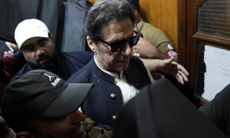 Imran Khan at the Lahore high court on 19 May.