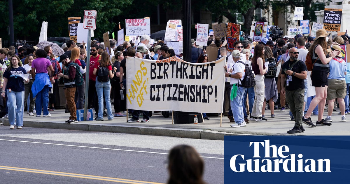 US supreme court to weigh whether Trump can deny birthright citizenship