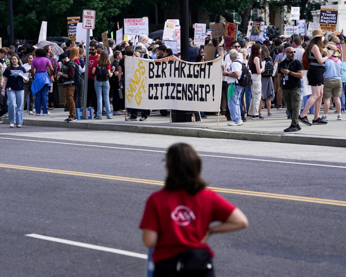 US supreme court to weigh whether Trump can deny birthright citizenship