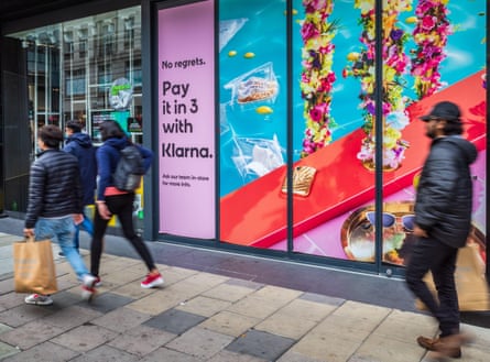 Klarna advertising hoarding in London’s Oxford Street