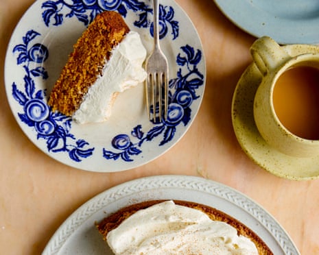 Tanya Bush's carrot cake with cream cheese mousse.
