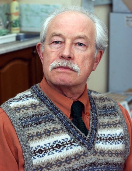 Rothwell as the technophobe local newspaper subeditor Gerry Stringer in Dead Man Weds, 2005.