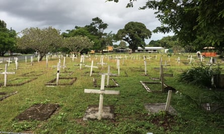 The cemetery at the old Yarrabah Mission.