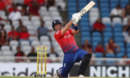 England’s Liam Livingstone lashes out on his way to a half-century