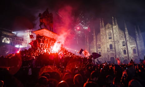 Fans celebrate after Inter seal historic 20th Scudetto 