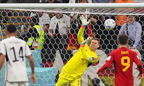 Manuel Neuer the busier of the two keepers