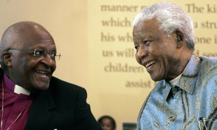 Desmond Tutu and Nelson Mandela
