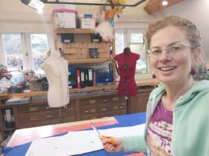 Ros Kison making scrubs at the Watermill.