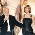 Gianni Versace with Claudia Schiffer (left) and Linda Evangelista