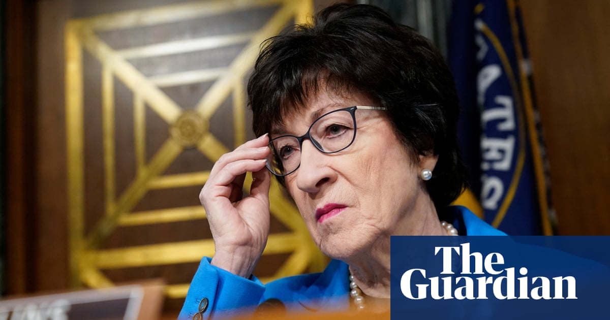 Republican senator Susan Collins says she will not vote for Trump