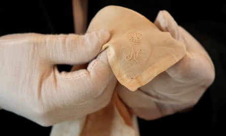 Napoleon’s 200-year-old handkerchief goes on sale, 2001.