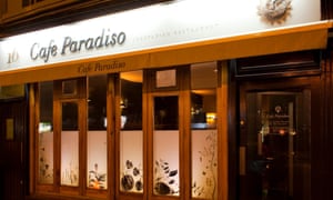 Cafe Paradiso restaurant, it also does rooms. Cork, Ireland