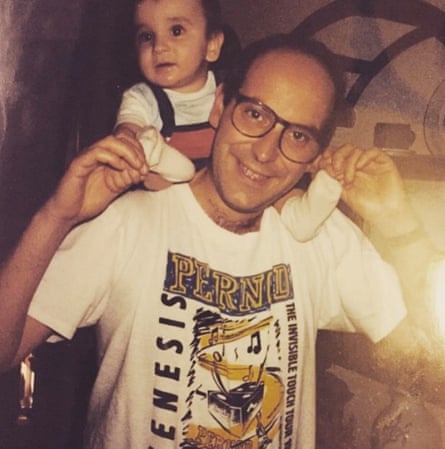 Thomas Hobbs with his father, Jonathan.