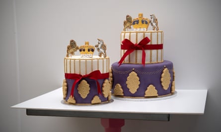 Commemorative cakes at the Biscuiteers company in London, where orders have been rolling in ahead of the event.