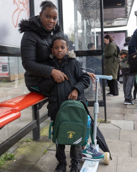 Cheryl Powell with her son Jaheen.