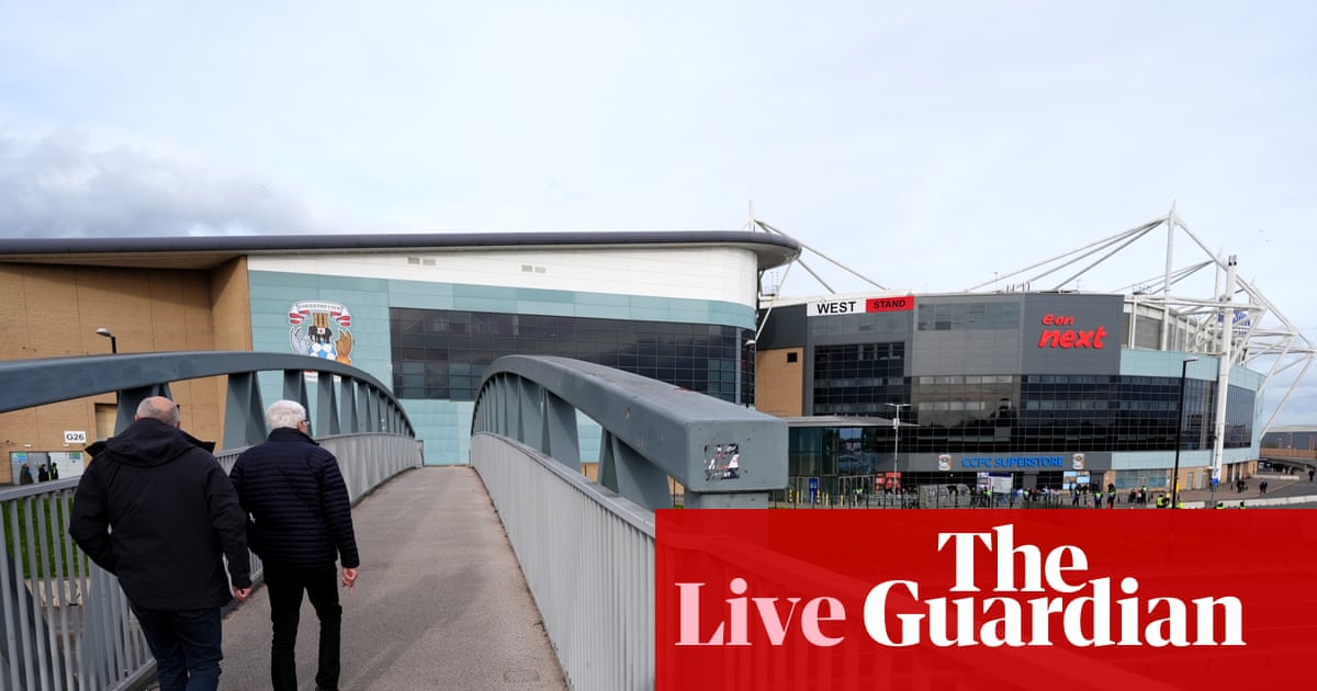 Coventry City v Derby County: Championship – live