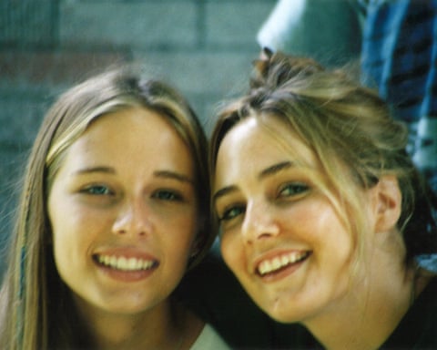 Two blond teenage girls.