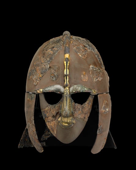 A helmet from the Sutton Hoo burial site