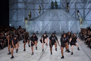 Step dancers at Rick Owens SS14