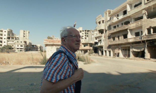 Robert Fisk in Homs, Syria in 2019. 