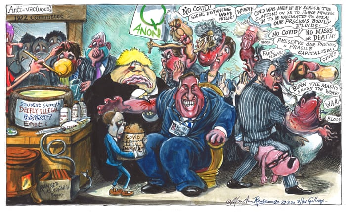 Martin Rowson On Boris Johnson Facing A Revolt Over Covid Measures Cartoon Opinion The Guardian