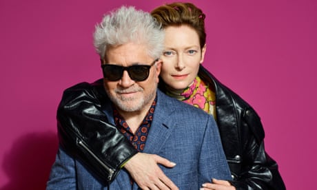 Pedro Almodóvar and Tilda Swinton.