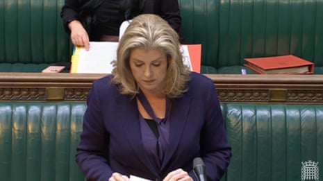 Penny Mordaunt in the Commons today.