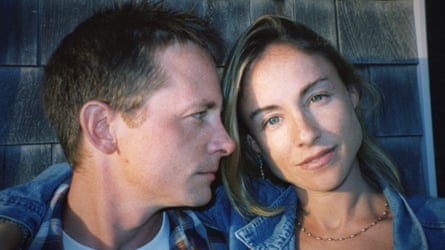 Fox with his wife, Tracy Pollan.