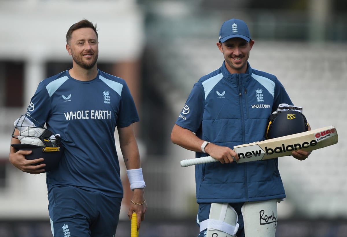 Ollie Robinson (left) and Josh Tongue at Lord’s on Wednesday. The pair will be hoping to continue their fine Test form against Pakistan.