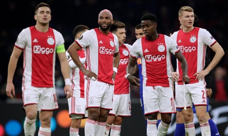 Ajax were top of the Eredivisie on goal difference when the season was initially suspended. 