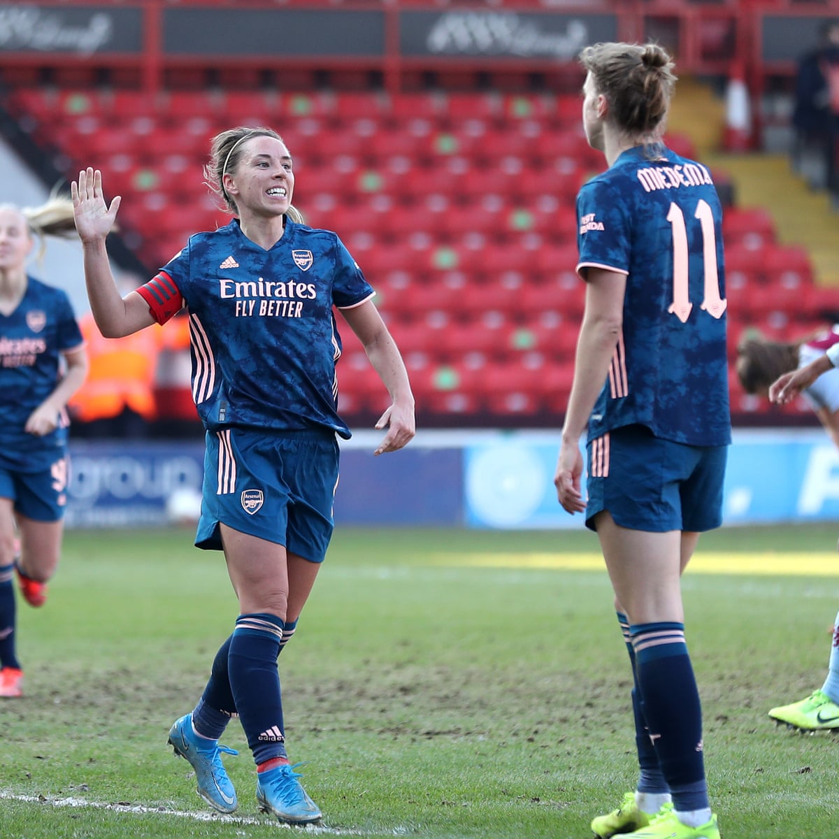 Arsenal Get Back On Track With Comfortable Wsl Win At Aston Villa Women S Super League The Guardian
