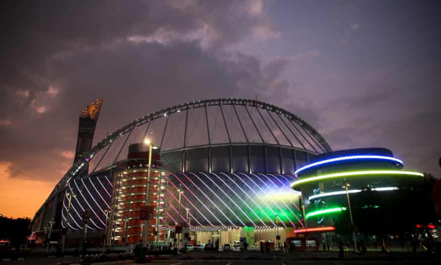 How The 2022 World Cup Is Emerging From The Desert Of Qatar World Cup 2022 The Guardian World Cup 2022 Gasmask