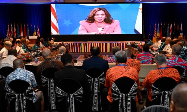 US vice president Kamala Harris speaks via video link to the Pacific Islands Forum on 13 July and outlines greater US involvement in the region.