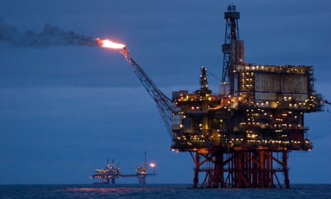 Beryl Bravo oil / gas production platform in the North Sea, 160 miles north east of Aberdeen, Scotland.