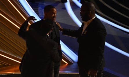 Denzel Washington, Will Smith and Tyler Perry at the Academy Awards.