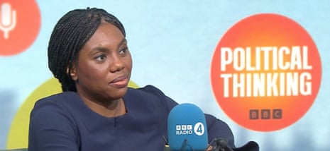 Kemi Badenoch being interviewed on Political Thinking
