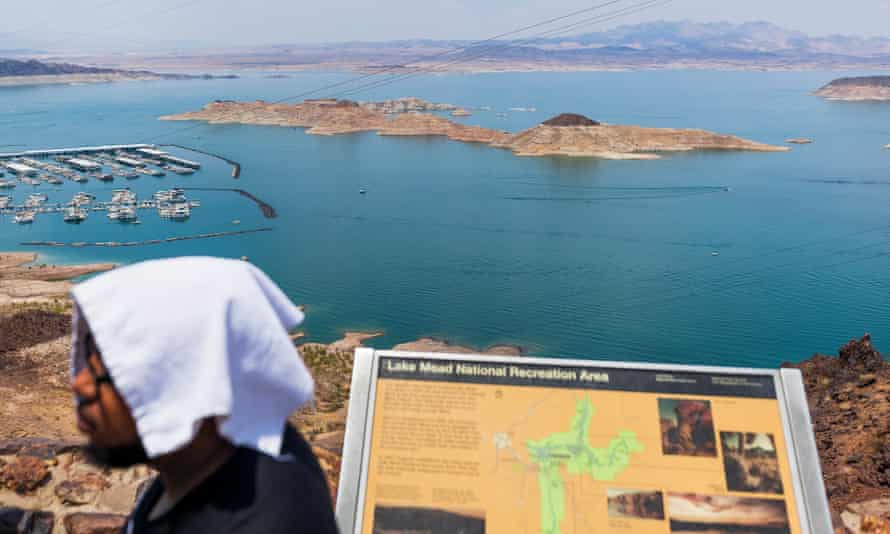 Lake Mead, the United States' largest reservoir, is at the lowest levels ever recorded.
