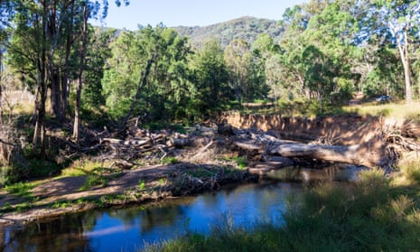 Dungowan Creek, Tamworth, on which the current dam is sited and the new dam will be sited.