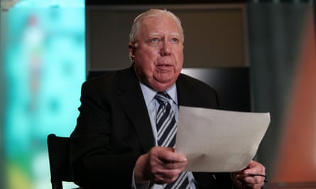 Jerome Corsi speaks during an interview in New York, on 27 November 2018.